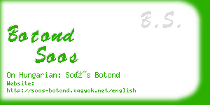 botond soos business card