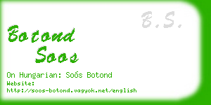 botond soos business card